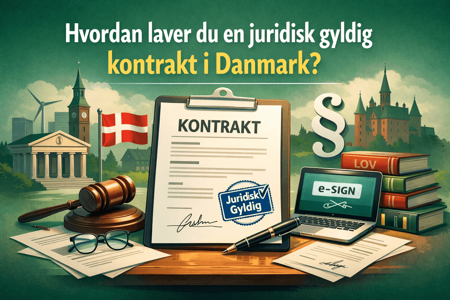 Hvordan laver du en juridisk gyldig kontrakt i Danmark?