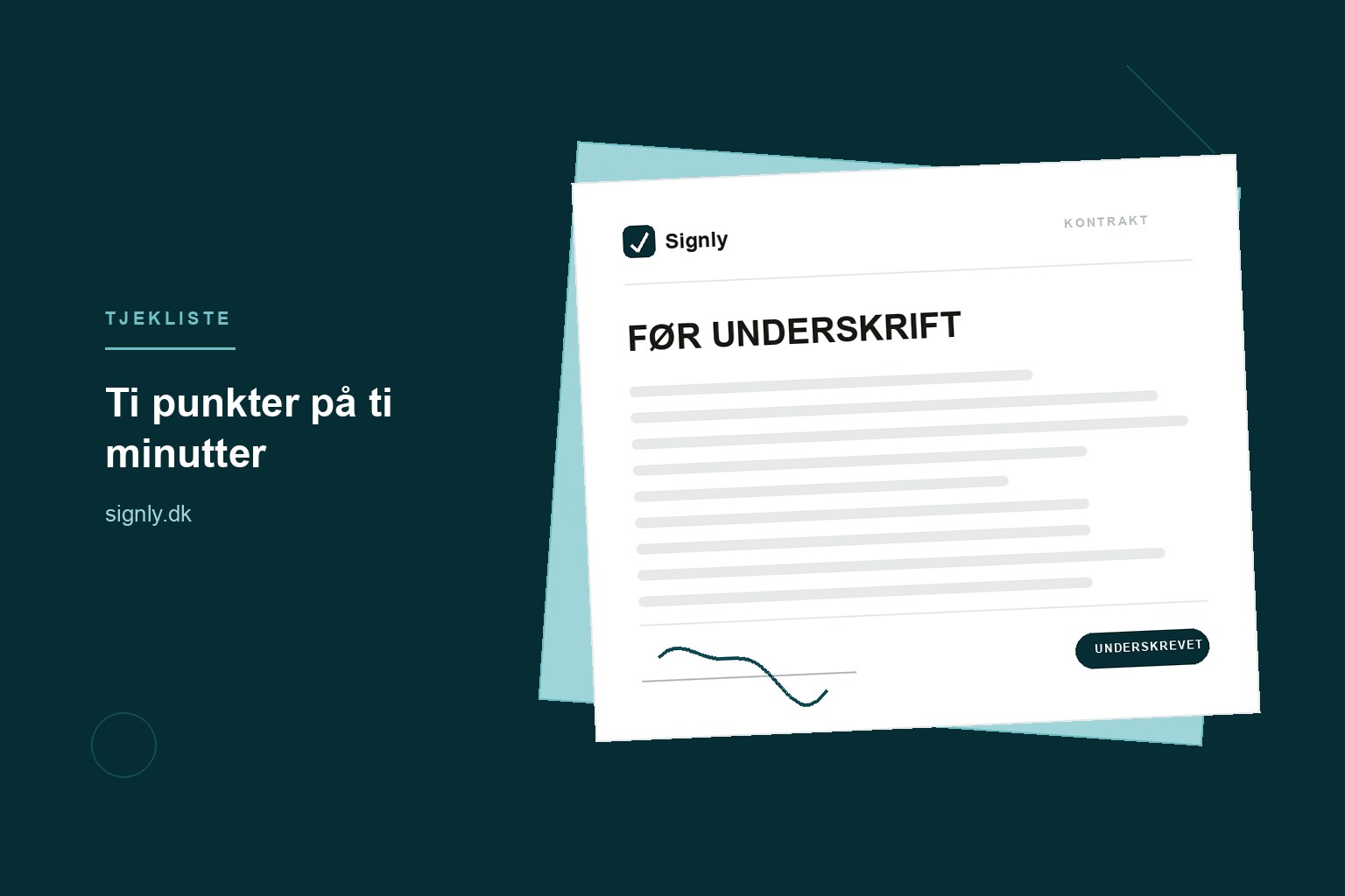 Tjekliste: 10 ting du skal se efter, inden du skriver under