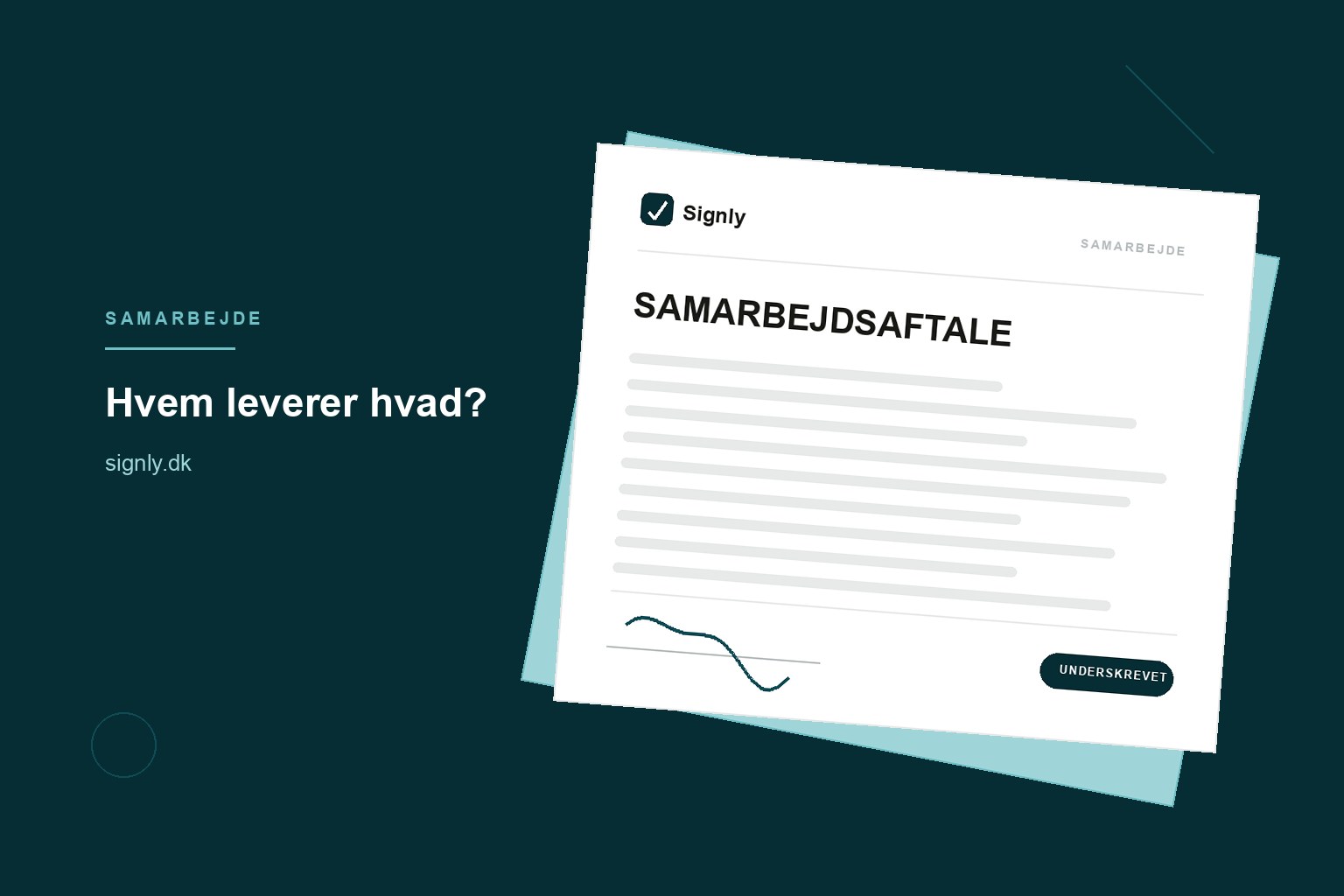 Samarbejdsaftale mellem to virksomheder: hvad skal med?
