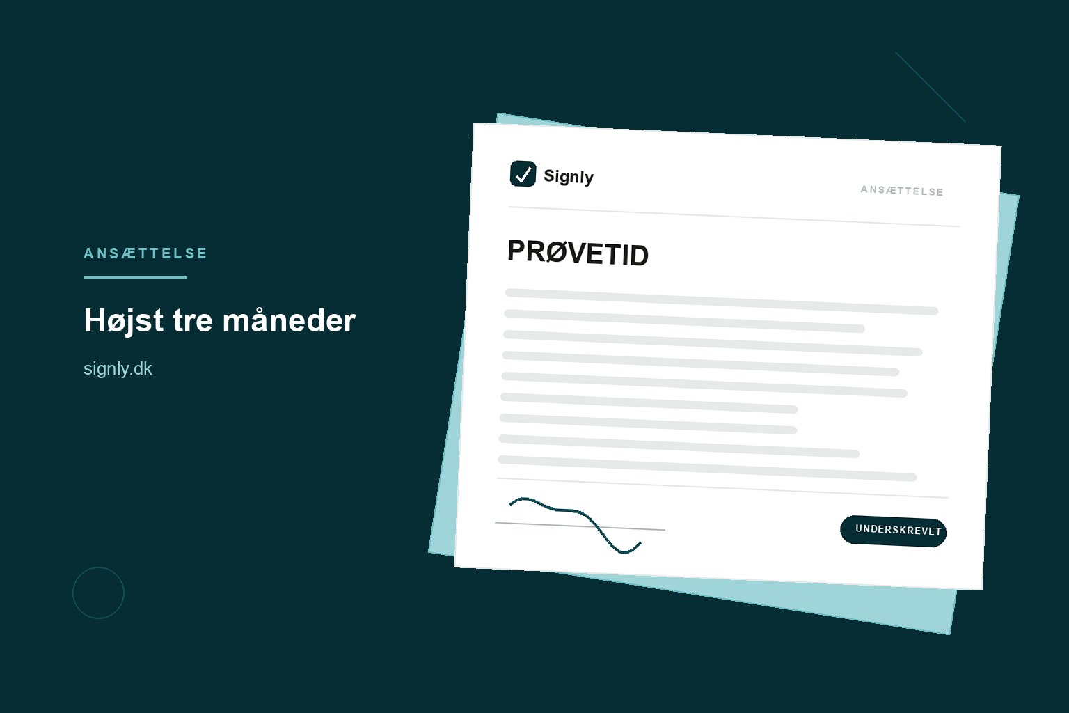 Prøvetid i ansættelseskontrakten